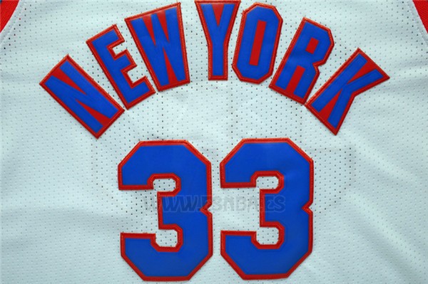 Camiseta New York Knicks Patrick Ewing #33 Retro Blanco